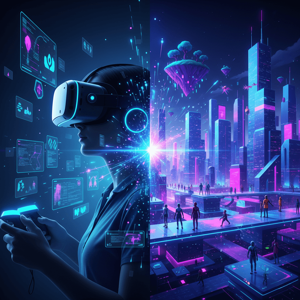 What is the difference between VR and metaverse?