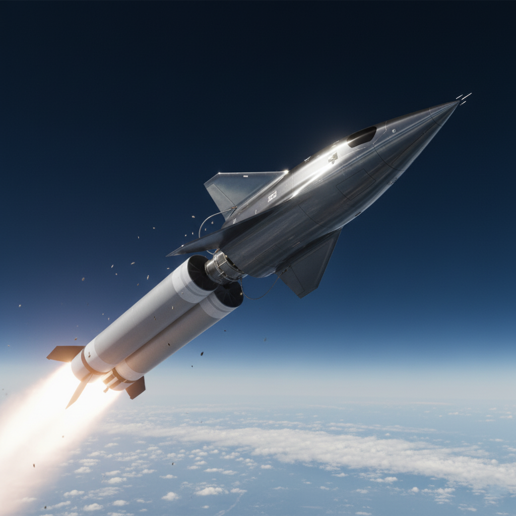 Conceptual image of the DART AE hypersonic vehicle