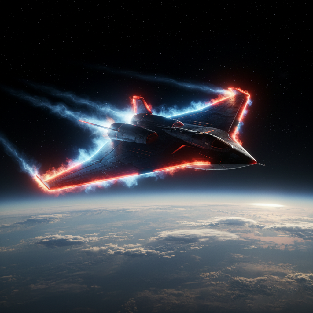 Conceptual image of the DELTA-VELOS reusable spaceplane