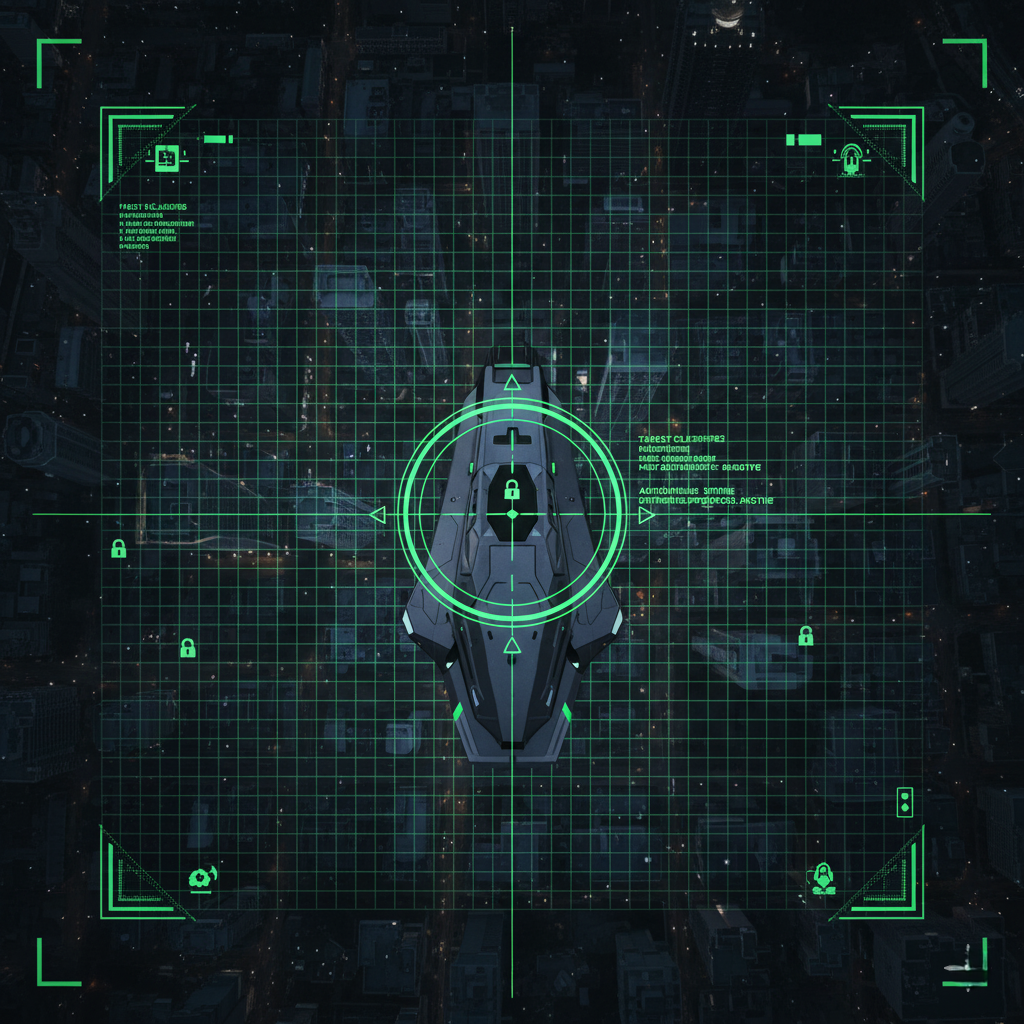 Military drone with a target lock, no human in control