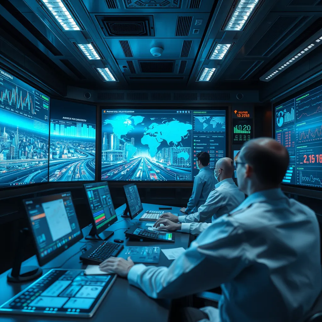 AI analyzing urban data and traffic patterns