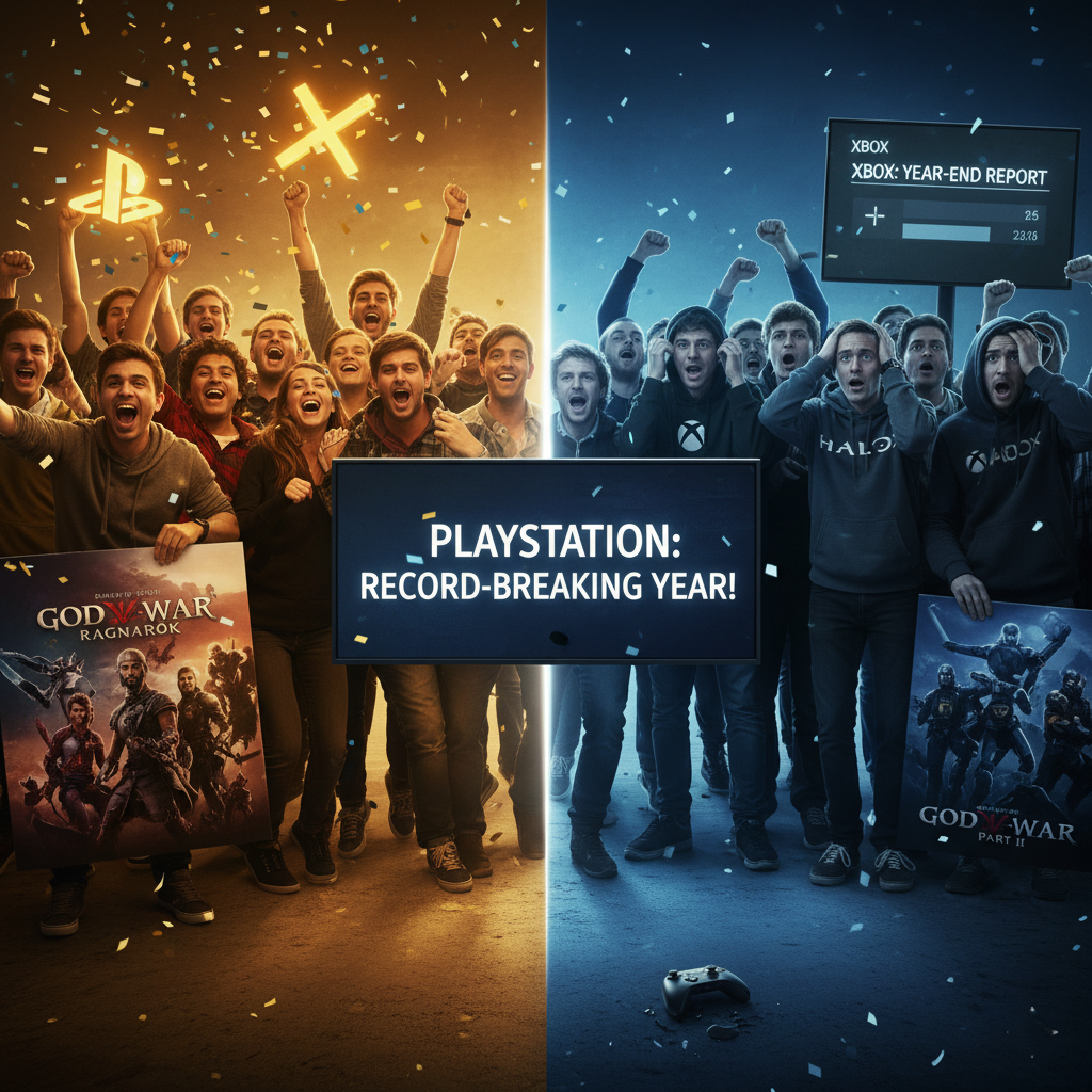 Master Chief looking out over a new, unfamiliar landscape, symbolizing the unknown future of the franchise