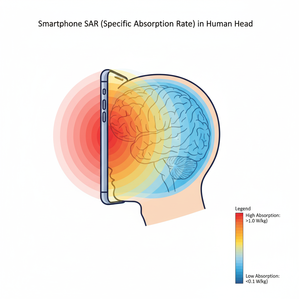 Diagram explaining Specific Absorption Rate (SAR)