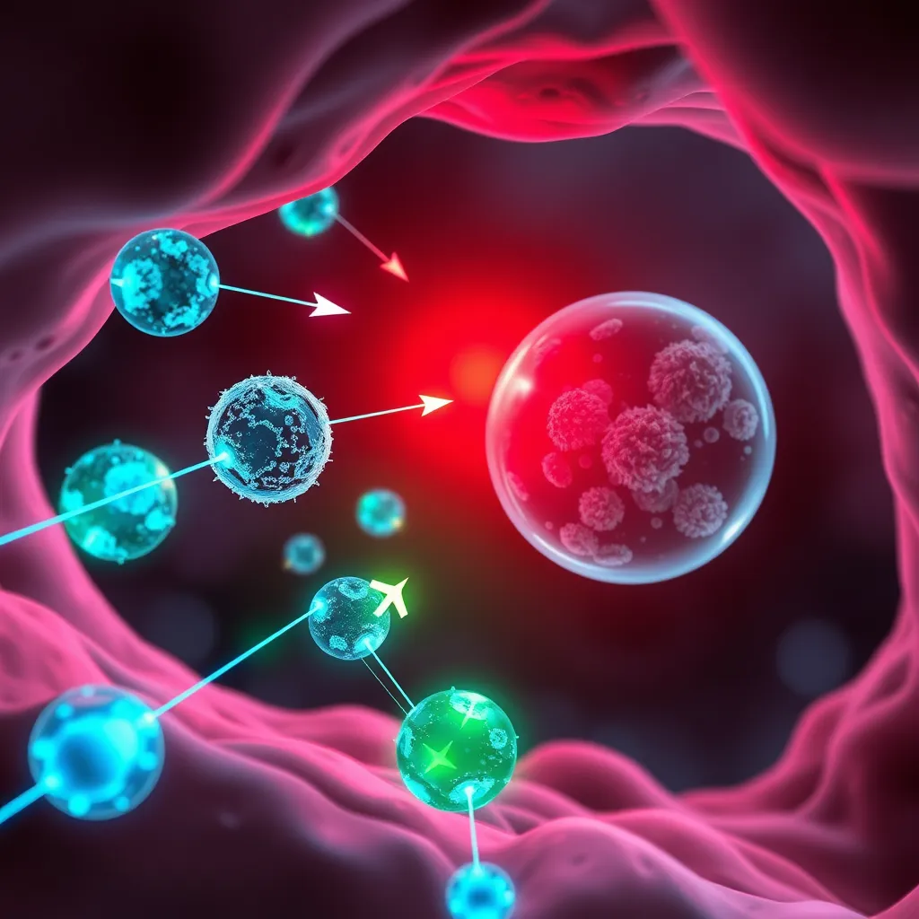 Nanoparticles delivering drugs to target cells