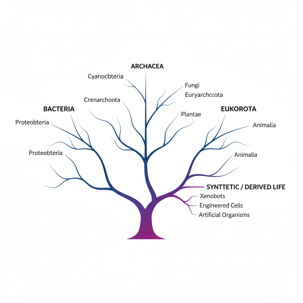 Tree of Life diagram with a new, hypothetical branch added