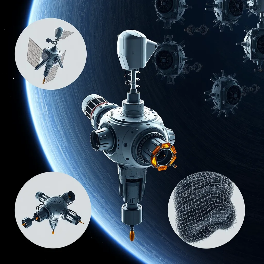 Futuristic ADR Satellite Design
